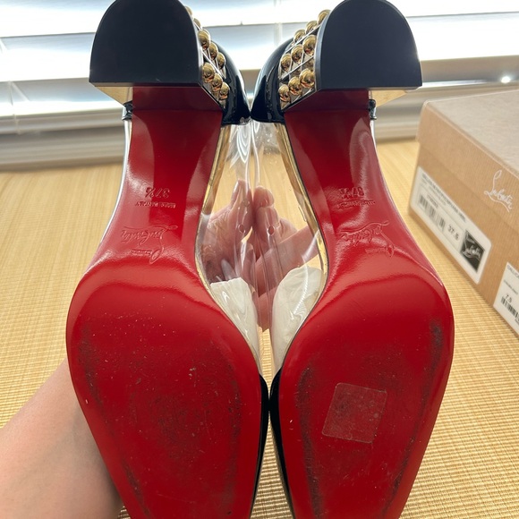 Authentic Christian Loubotin Gallica 55 Patent and PVC dress shoes - Picture 5 of 9